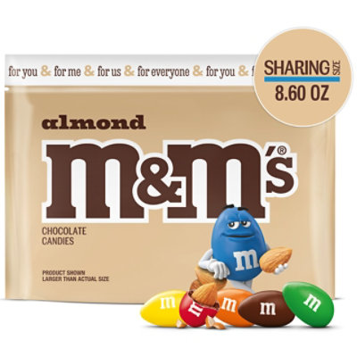 M&M'S Almond Milk Chocolate Candy Sharing Size In Resealable Bag - 8.6 Oz - Image 1