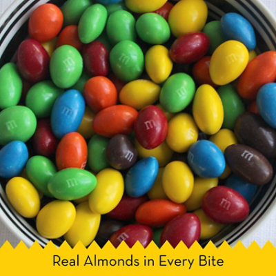 M&M'S Almond Milk Chocolate Candy Sharing Size In Resealable Bag - 8.6 Oz - Image 2