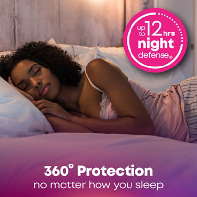 U by Kotex Balance Overnight Ultra Thin Pads with Wings - 13 Count - Image 5