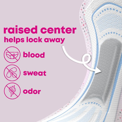 U by Kotex Balance Overnight Ultra Thin Pads with Wings - 13 Count - Image 6