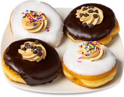 Assorted Cookie Dough Donuts 4 Count - EA - Image 1