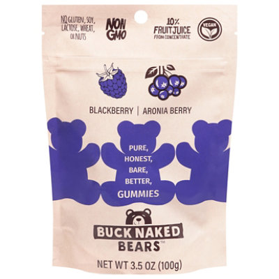 Buck Naked Bears Blackberry Aronia Gummy 3.5oz - 3.5 OZ - Image 3