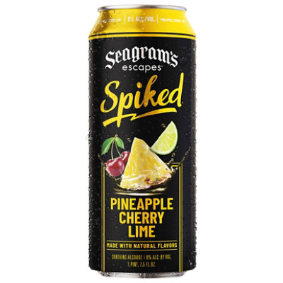 Seagrams Escapes Spiked Pineapple Cherry Lime 23.5oz Cans - 12-23.5 FZ - Image 3