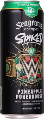 Seagrams Escapes Spiked Pineapple Cherry Lime 23.5oz Cans - 12-23.5 FZ - Image 3