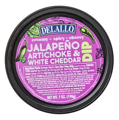 Delallo Jalapno Artichoke Cheddar Dip - 7 OZ - Image 1