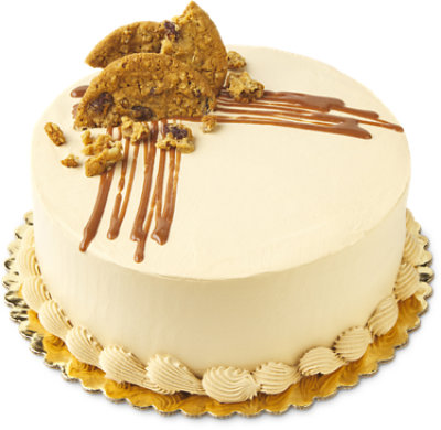 Oatmeal Raisin Cookie Dough Cake 8 Inch 2 Layer - EA - Image 1