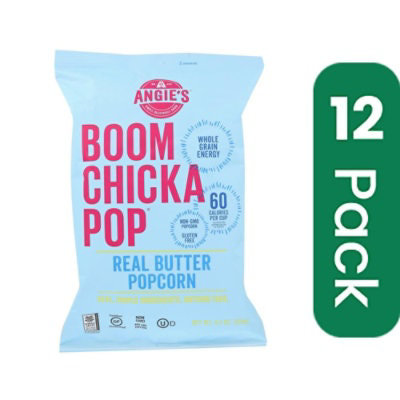 Angie's Kettle Corn Popcorn - Boom Chicka Pop - Real Butter 4.4 oz (Pack of 12) - Image 1