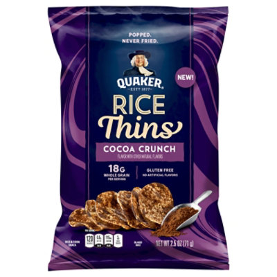 Quaker Rice Thins Cocoa Crunch - 2.5 OZ - Image 3