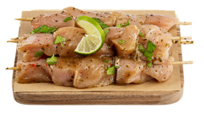 Chicken Skewer Cilantro Lime Marinade Up To 6% Solution - LB - Image 1