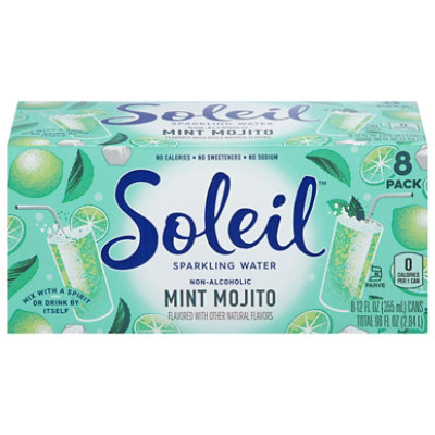 Soleil Mojito Mint Sparkling Water - 8-12 Fl. Oz. - Image 3