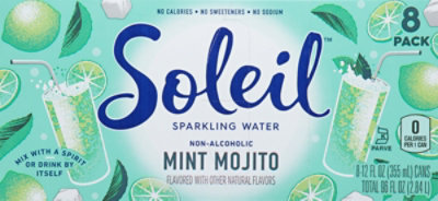 Soleil Mojito Mint Sparkling Water - 8-12 Fl. Oz. - Image 5