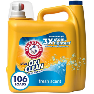 ARM & HAMMER Plus Oxiclean Fresh Scent 106 Loads Liquid Laundry Detergent - 138 Fl. Oz. - Image 1