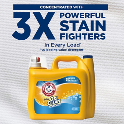 ARM & HAMMER Plus Oxiclean Fresh Scent 106 Loads Liquid Laundry Detergent - 138 Fl. Oz. - Image 3