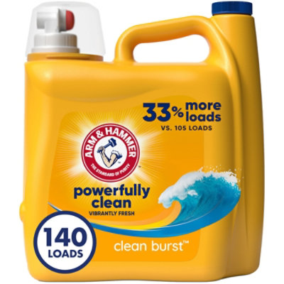 ARM & HAMMER Clean Burst 140 Loads Liquid Laundry Detergent - 140 Fl. Oz. - Image 2