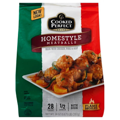 Cooked Perfect Homestyle Meatballs 14oz - 14 OZ - Image 1