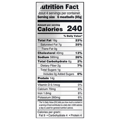 Cooked Perfect Italian Style Meatballs 13 Ounce - 13 OZ - Image 3