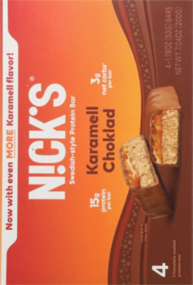 Nicks 4pk Karmell Choklad Keto Snack Bars - 7.04 OZ - Image 5