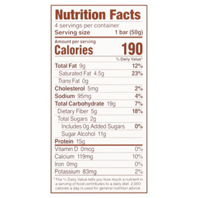 Nicks 4pk Karmell Choklad Keto Snack Bars - 7.04 OZ - Image 4