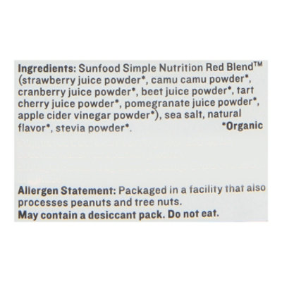 Sunfood Simple Nutrition Red Og2 - 4.0 OZ - Image 5