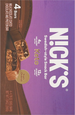 Nicks 4pk Triple Choklad Keto Snack Bars - 7.04 OZ - Image 6