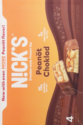 Nicks 4pk Cholad Peanot Keto Snack Bars - 7.04 OZ - Image 6