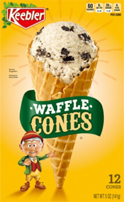 Keebler Ice Cream Cones Waffle 12 Count Box 5 Ounce - 5 OZ - Image 6