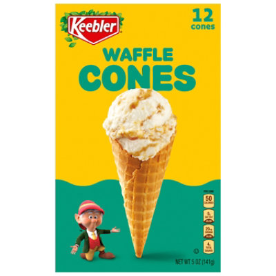 Keebler Ice Cream Cones Waffle 12 Count Box 5 Ounce - 5 OZ - Image 2