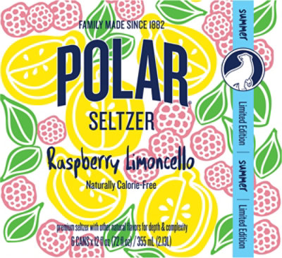 Polar Raspberry Limoncello Seltzer - 6- 12 Fl. Oz - Image 5