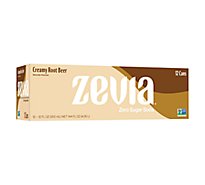 Zevia Creamy Root Beer Zero Sugar - 12-12 FZ