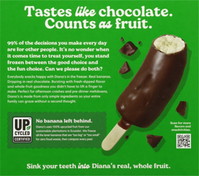 Diana's Dark Chocolate Real Banana Treats - 4-2.3 Oz - Image 5