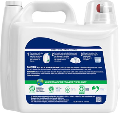 ARM & HAMMER Sensitive Skin Free  Clear 140 Loads Liquid Laundry Detergent - 140 Fl. Oz. - Image 6
