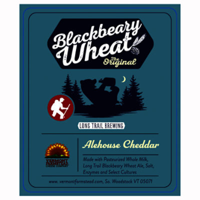 Long Trail Blackbeary Wheat Alehouse Cheddar Cheese - 7 OZ - Image 1