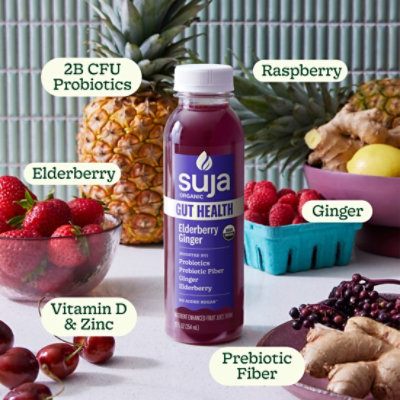 Suja Organic Gut Health Elderberry Ginger Cold Pressed Juice Drink - 12 Fl. Oz. - Image 3
