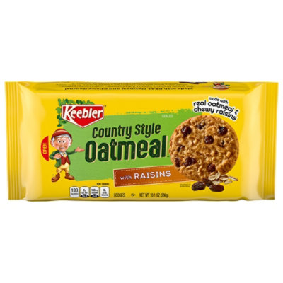 Keebler Country Style Oatmeal With Raisins 10.1oz - 10.1 OZ - Image 1
