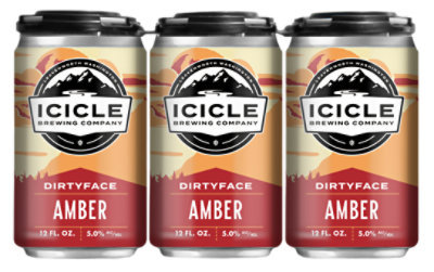 Icicle Dirty Face Amber 6-12oz In Cans - 6-12 FZ - Image 1