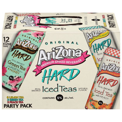 Arizona Hard Tea Variety In Cans - 12-12 FZ - albertsons