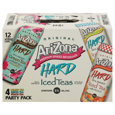 茶 ari*san Arizona Hard Tea Variety In Cans - 12-12 FZ - haggen