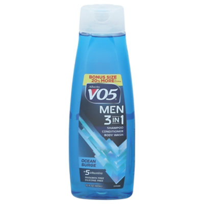 VO5 Men's Ocean Surge 3-in-1 Shampoo Conditioner & Bodywash - 15 Fl. Oz. - Image 1