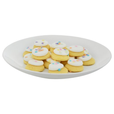 Spring White Frosted Mini Sugar Cookies - 9.4 Oz - Image 2