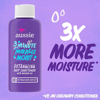 Aussie Miracle Moist 3 Minute Miracle Conditioner - 1.7 Fl. Oz. - Image 5