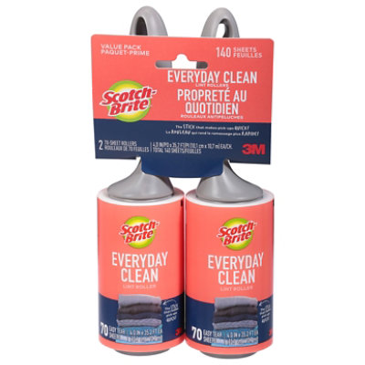 Scotch-brite Everyday Clean Lint Roller - 2-70 Count - Image 3