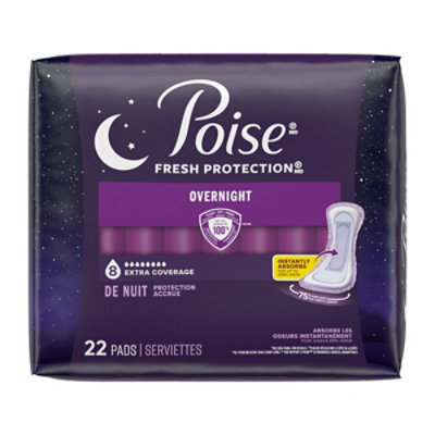 Poise Overnight Incontinence Pads 8 Drop Absorbency Incontinence Pads - 22 Count - Image 7