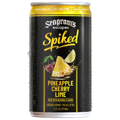 Seagram's Spiked Pineapple Cherry Lime 7.5oz Single In Cans - 7.5 FZ - Image 3