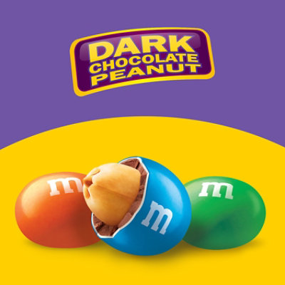 M&M'S Peanut Dark Chocolate Candy Sharing Size In Bag - 9.4 Oz - Image 3