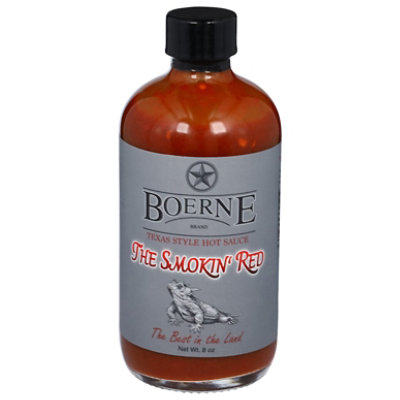 Boerne Sauce Hot The Smokin Red - 8 OZ - Image 1