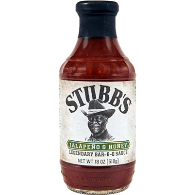 Stubbs BBQ Sauce Jalapeno & Honey - 18 Oz - Image 1