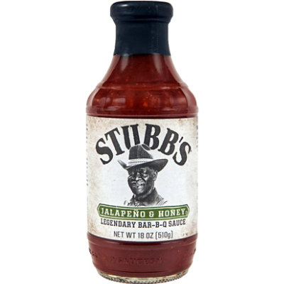 Stubbs BBQ Sauce Jalapeno & Honey - 18 Oz - Image 1