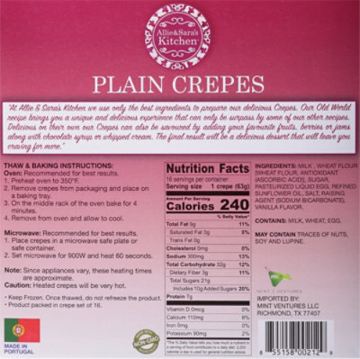 Allie & Sara's Kitchen Plain Crepes  - 35 Oz - Image 6