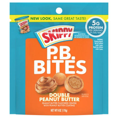 Skippy Peanut Butter Bites Double Pb Pouch - 6 OZ - Image 1