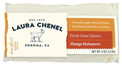 Laura Chenels Cheese Goat Log Mango Habanero - 4 Oz
